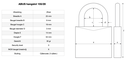 Abus hangslot 155