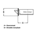 Sobinco 8601 vlakke voorplaat